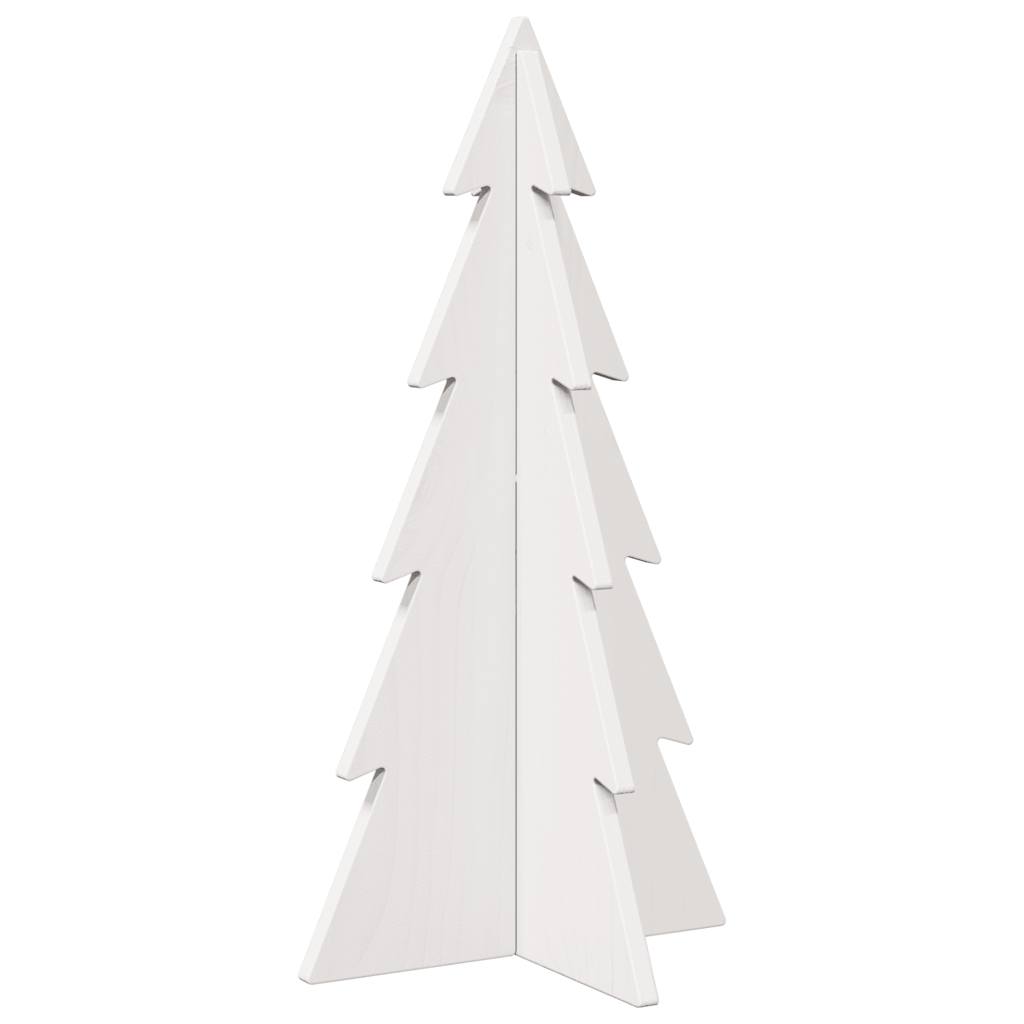 vidaXL Árbol Navidad de adorno madera maciza pino blanco 59,5 cm