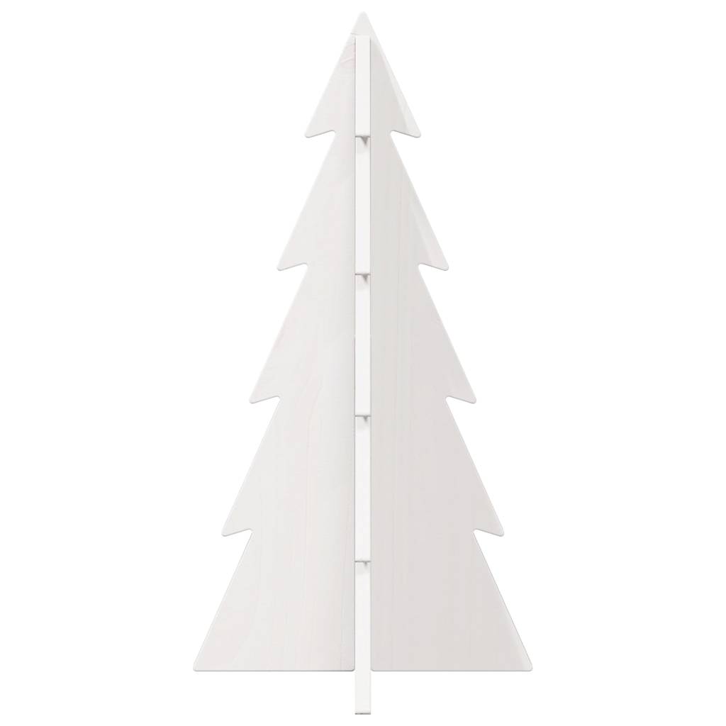 vidaXL Árbol Navidad de adorno madera maciza pino blanco 59,5 cm