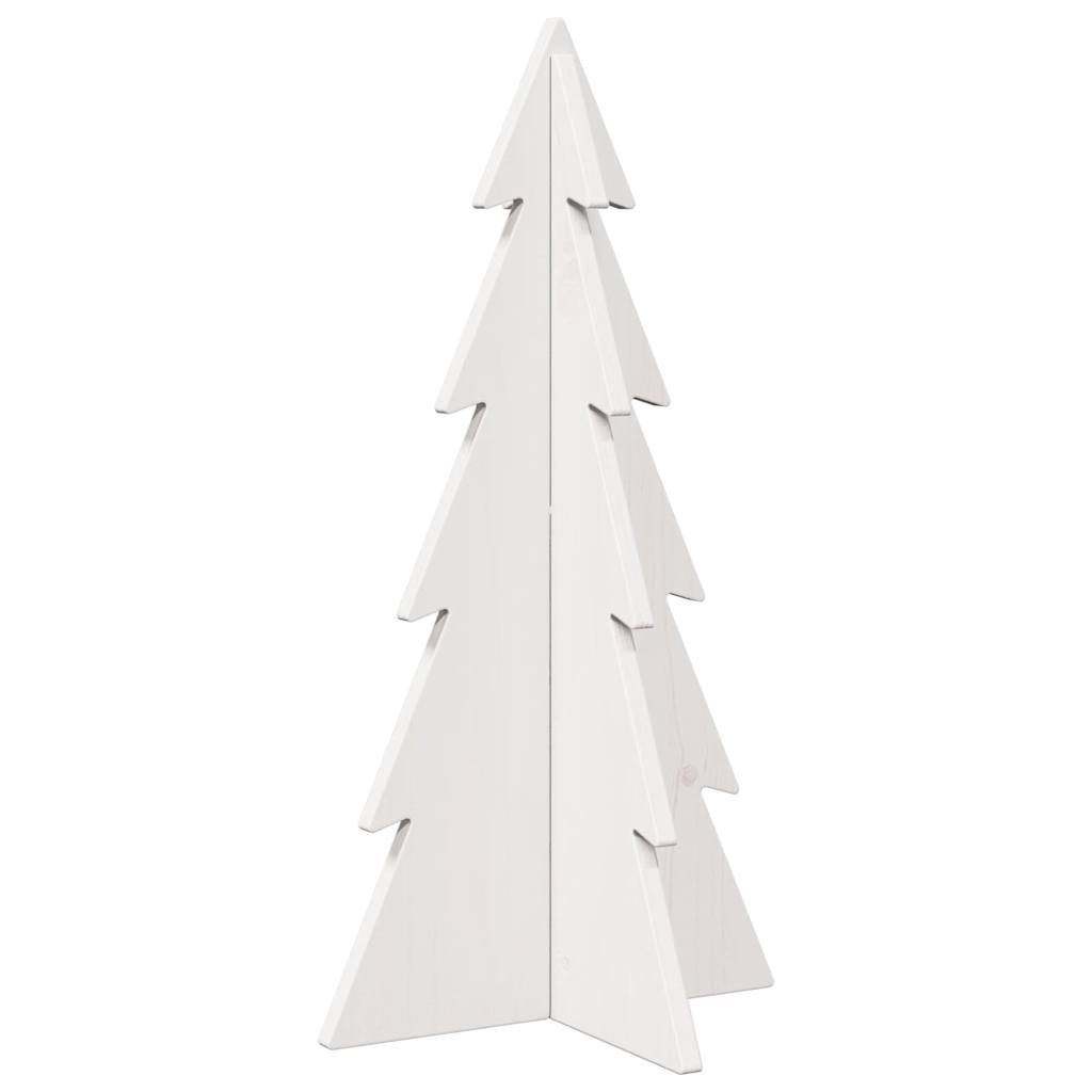 vidaXL Árbol Navidad de adorno madera maciza pino blanco 59,5 cm