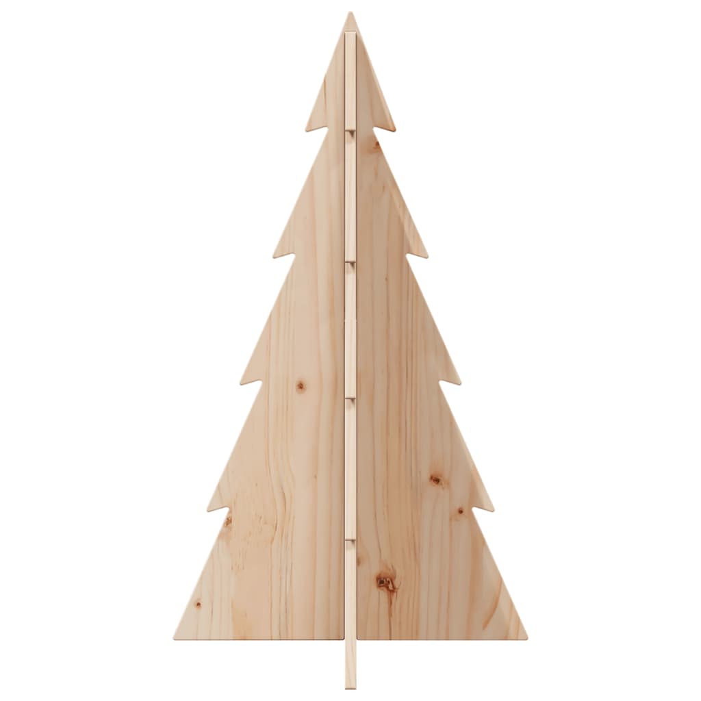 vidaXL Árbol de Navidad de madera de adorno madera maciza pino 80 cm