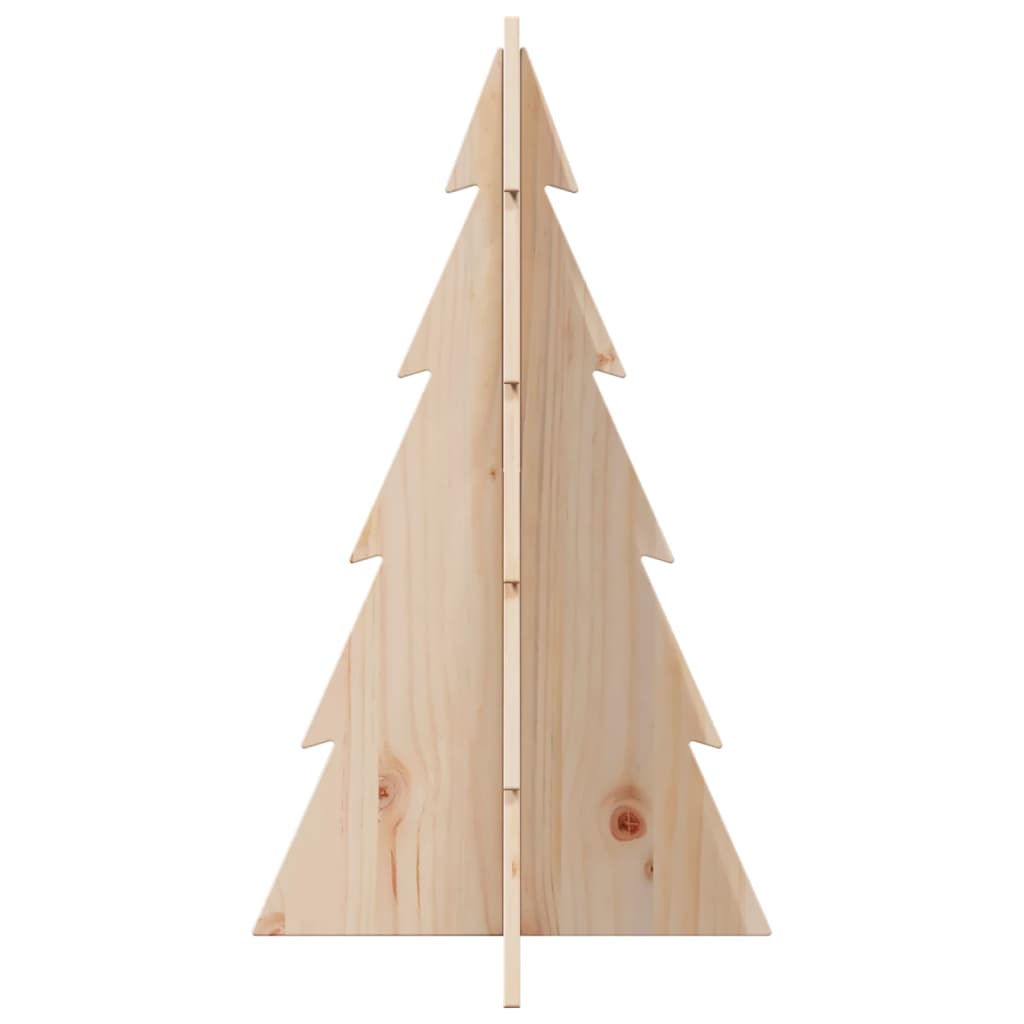 vidaXL Árbol de Navidad de madera de adorno madera maciza pino 80 cm