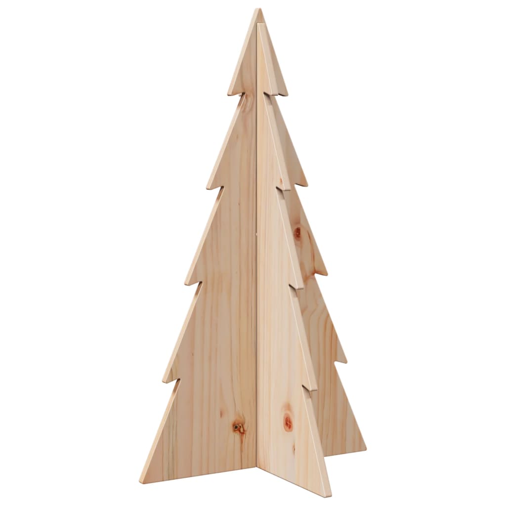 vidaXL Árbol de Navidad de madera de adorno madera maciza pino 80 cm