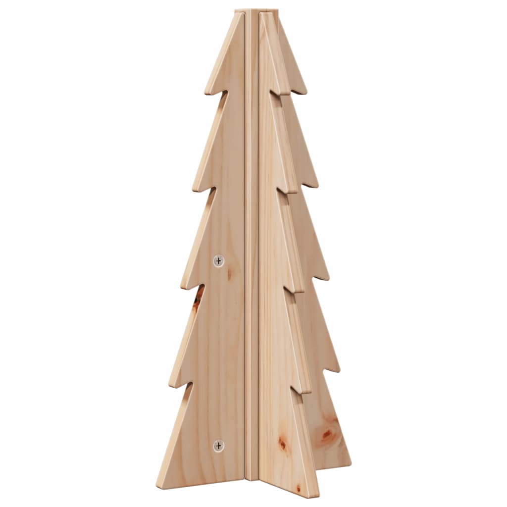 vidaXL Árbol de Navidad de madera de adorno madera maciza pino 49 cm