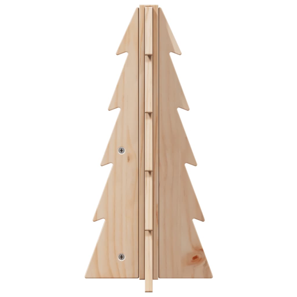 vidaXL Árbol de Navidad de madera de adorno madera maciza pino 49 cm