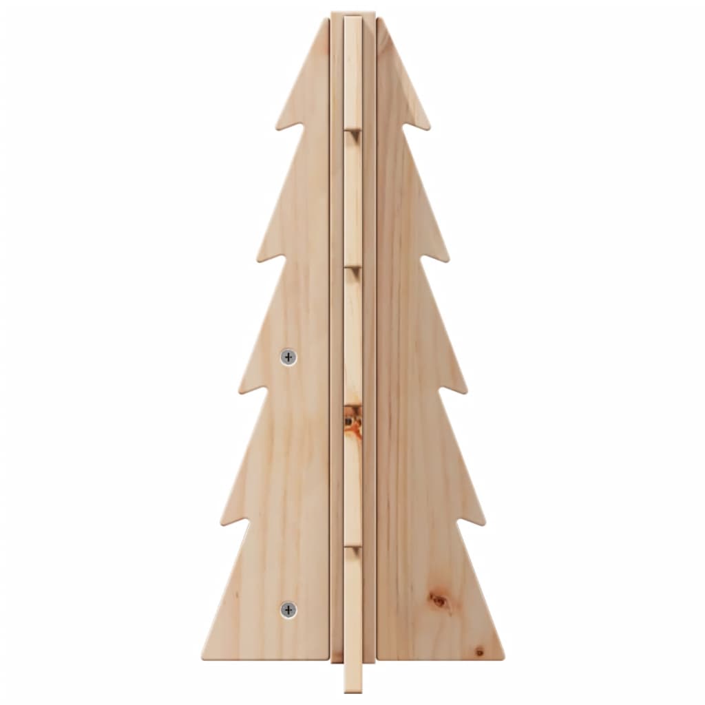 vidaXL Árbol de Navidad de madera de adorno madera maciza pino 49 cm