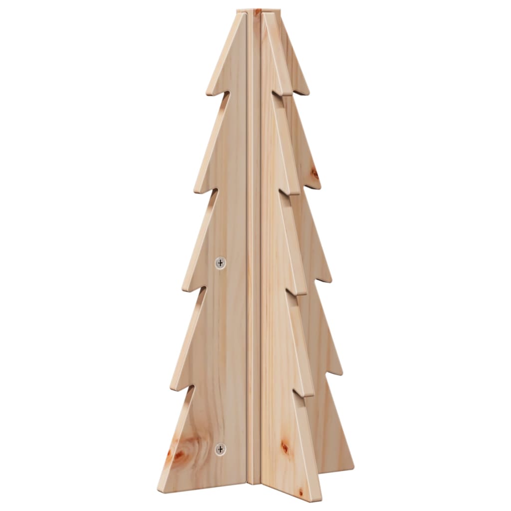 vidaXL Árbol de Navidad de madera de adorno madera maciza pino 49 cm