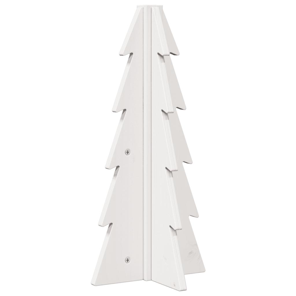 vidaXL Árbol de Navidad de adorno madera maciza pino blanco 49 cm