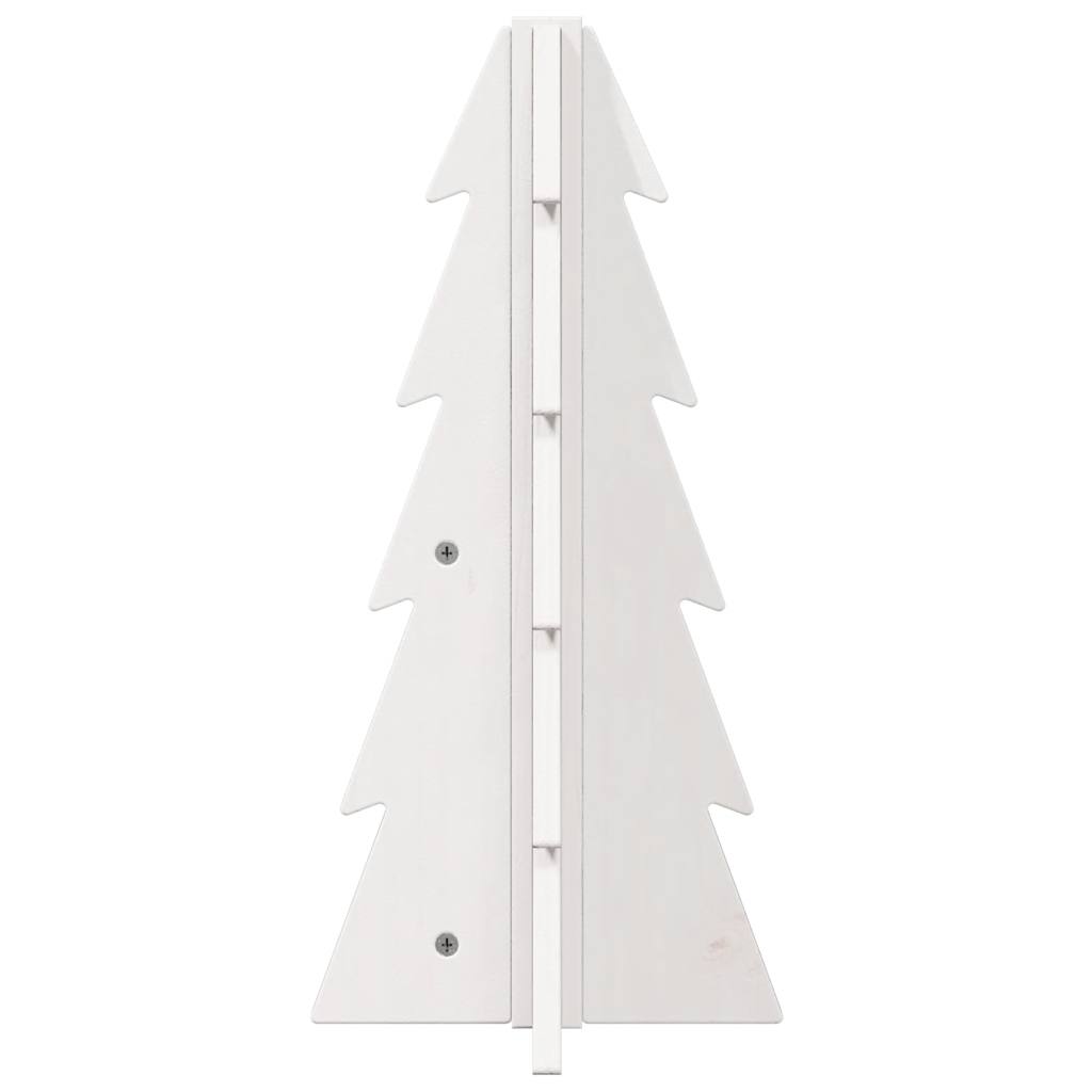 vidaXL Árbol de Navidad de adorno madera maciza pino blanco 49 cm