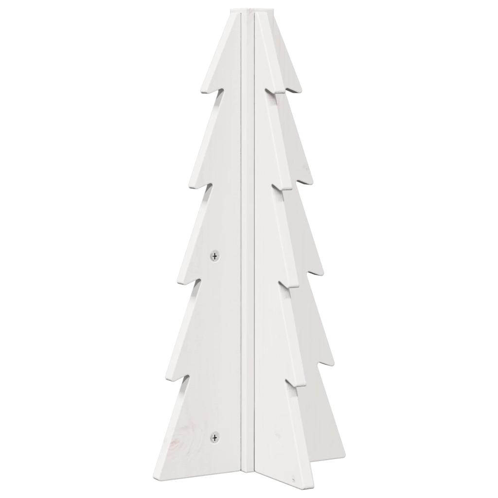 vidaXL Árbol de Navidad de adorno madera maciza pino blanco 49 cm