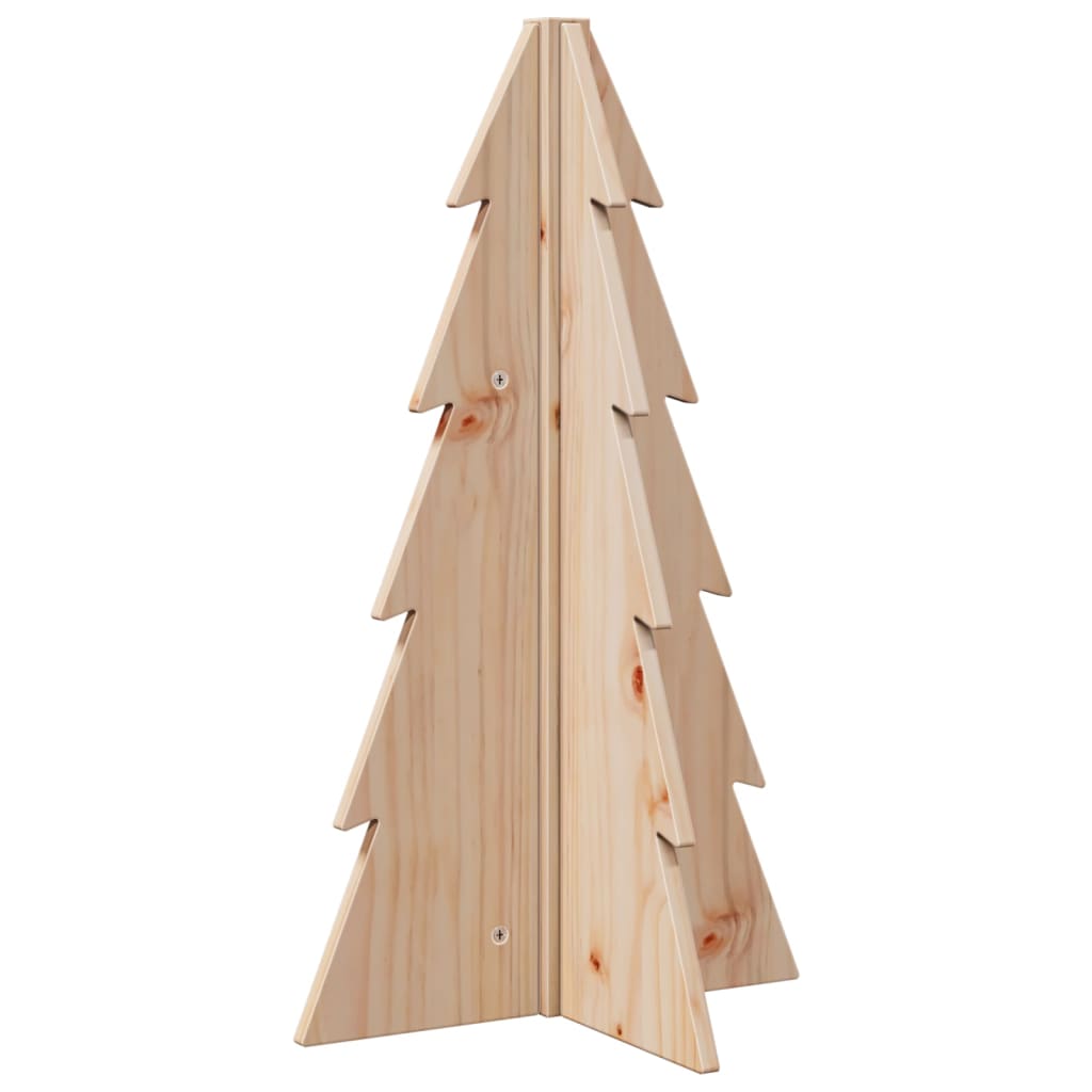 vidaXL Árbol de Navidad de madera de adorno madera maciza pino 69,5 cm