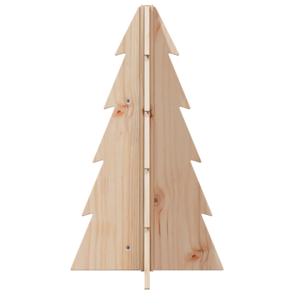 vidaXL Árbol de Navidad de madera de adorno madera maciza pino 69,5 cm