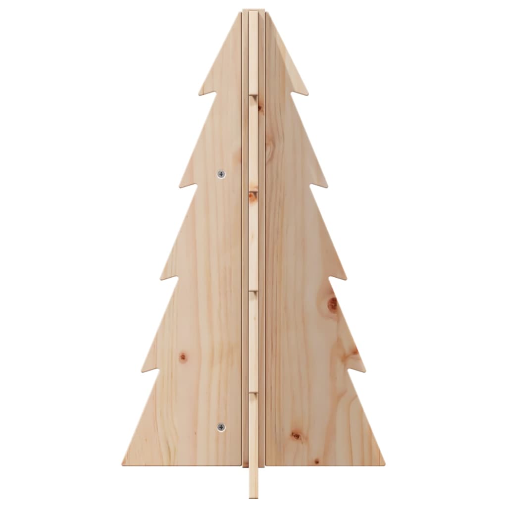 vidaXL Árbol de Navidad de madera de adorno madera maciza pino 69,5 cm