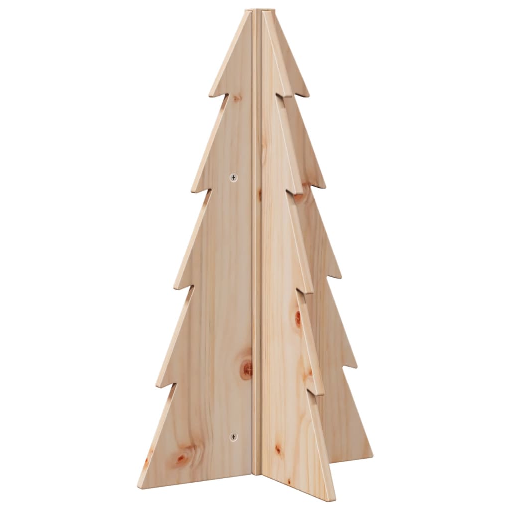 vidaXL Árbol de Navidad de madera de adorno madera maciza pino 69,5 cm