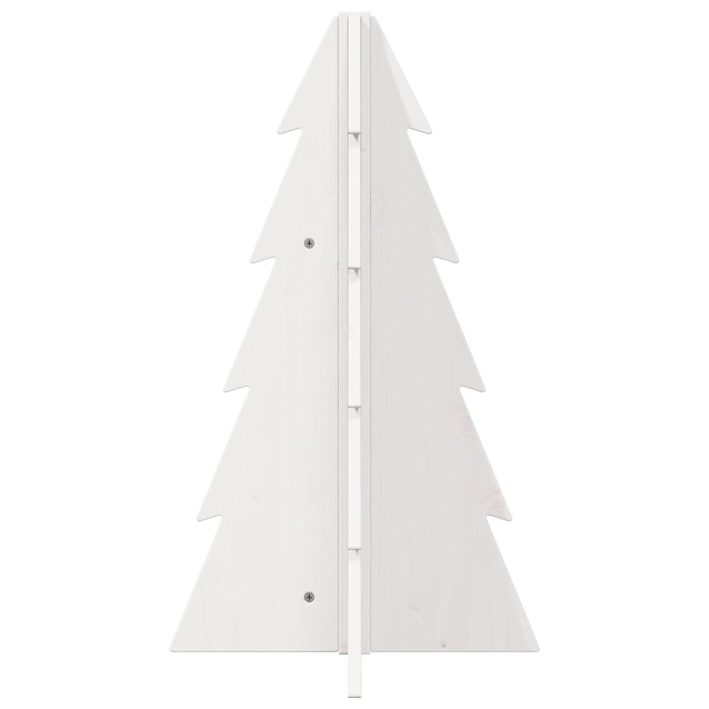 vidaXL Árbol de Navidad de adorno madera maciza pino blanco 69,5 cm