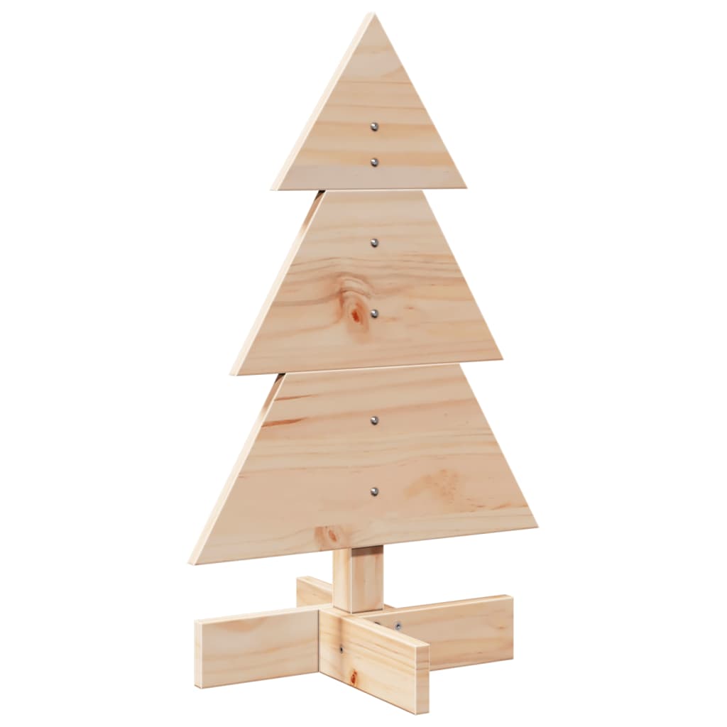 vidaXL Árbol de Navidad de madera de adorno madera maciza pino 60 cm