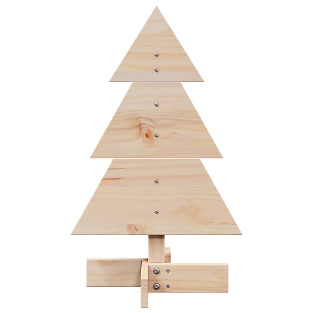 vidaXL Árbol de Navidad de madera de adorno madera maciza pino 60 cm