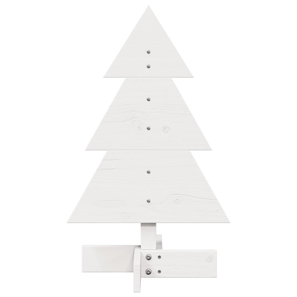 vidaXL Árbol de Navidad de adorno madera maciza pino blanco 60 cm