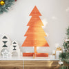 vidaXL Árbol de Navidad de adorno madera maciza pino marrón cera 80 cm