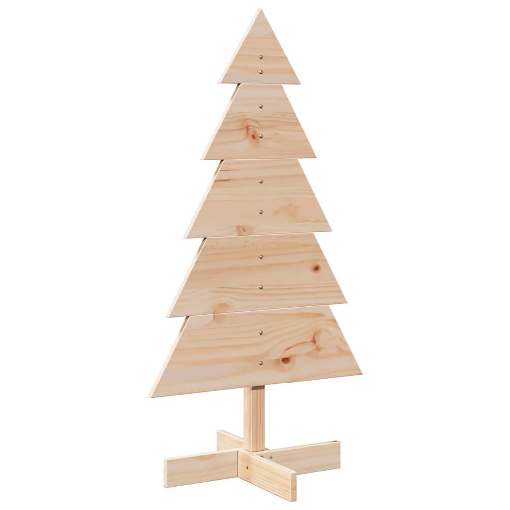 vidaXL Árbol de Navidad de madera de adorno madera maciza pino 100 cm