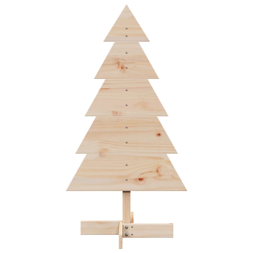 vidaXL Árbol de Navidad de madera de adorno madera maciza pino 100 cm