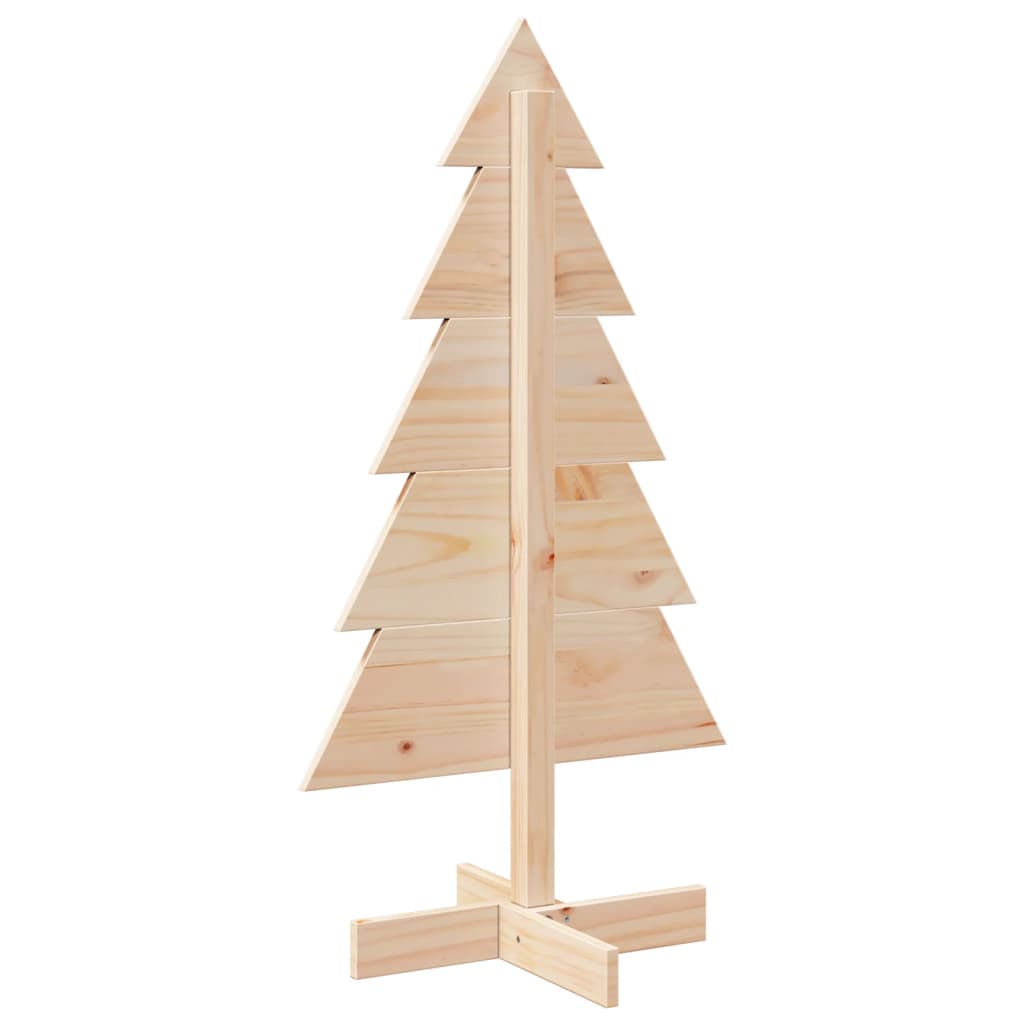 vidaXL Árbol de Navidad de madera de adorno madera maciza pino 100 cm