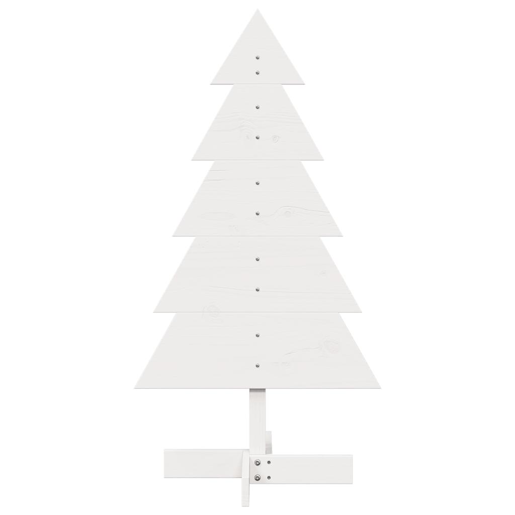 vidaXL Árbol de Navidad de adorno madera maciza pino blanco 100 cm