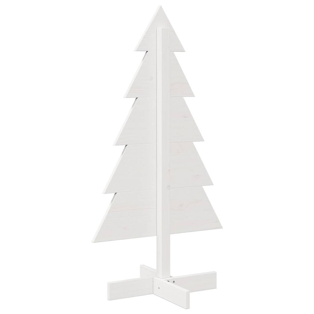 vidaXL Árbol de Navidad de adorno madera maciza pino blanco 100 cm