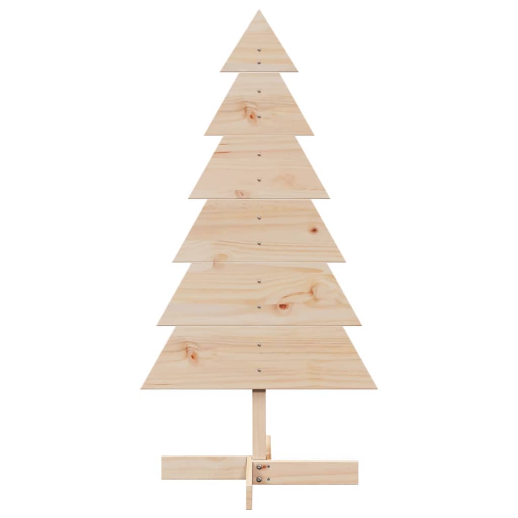 vidaXL Árbol de Navidad de madera de adorno madera maciza pino 120 cm