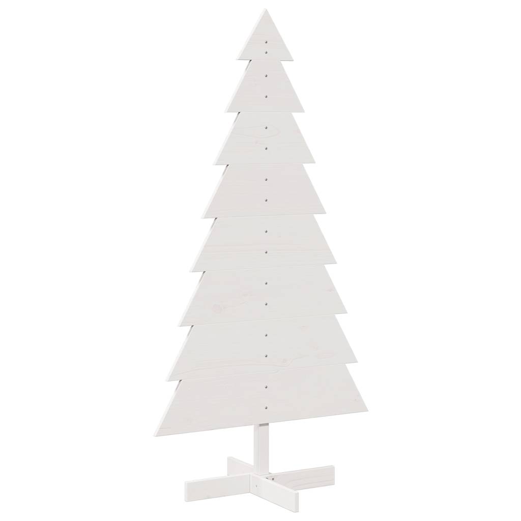 vidaXL Árbol de Navidad de adorno madera maciza pino blanco 150 cm