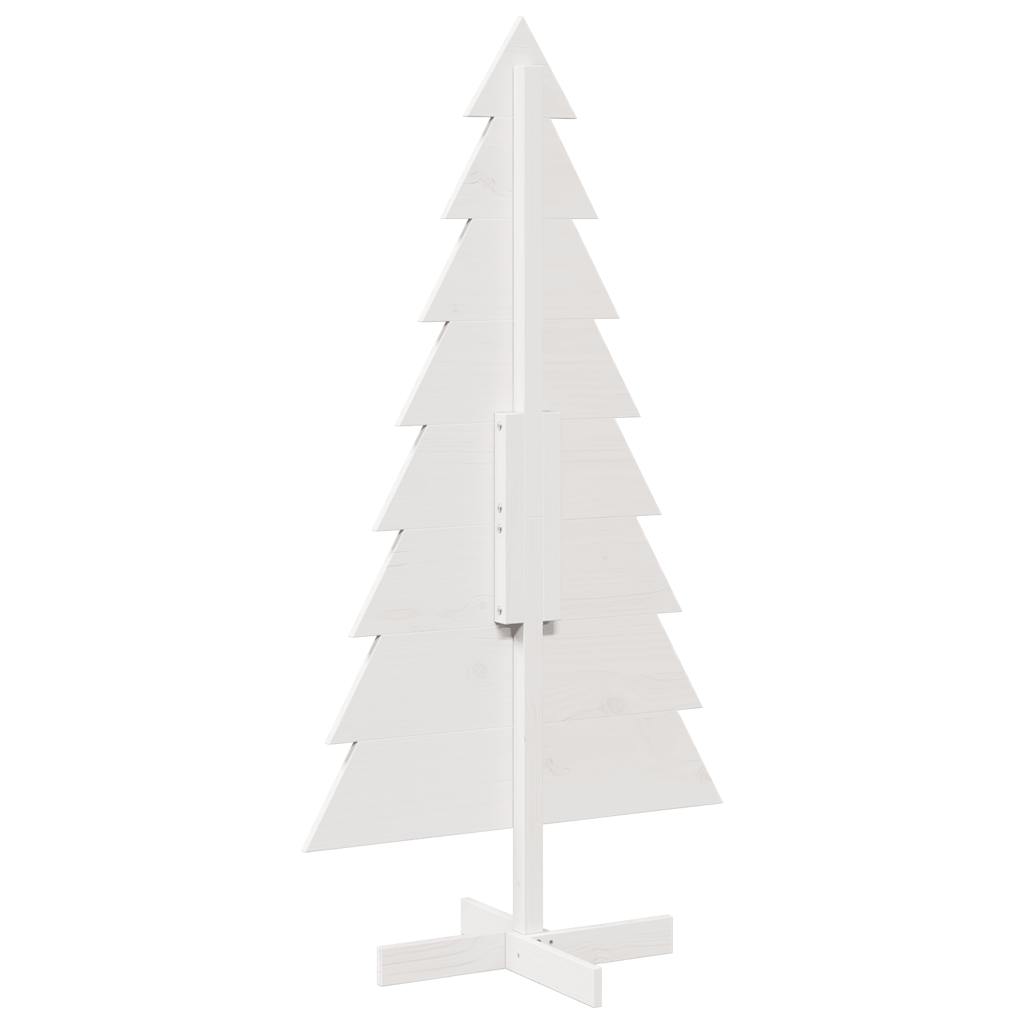 vidaXL Árbol de Navidad de adorno madera maciza pino blanco 150 cm