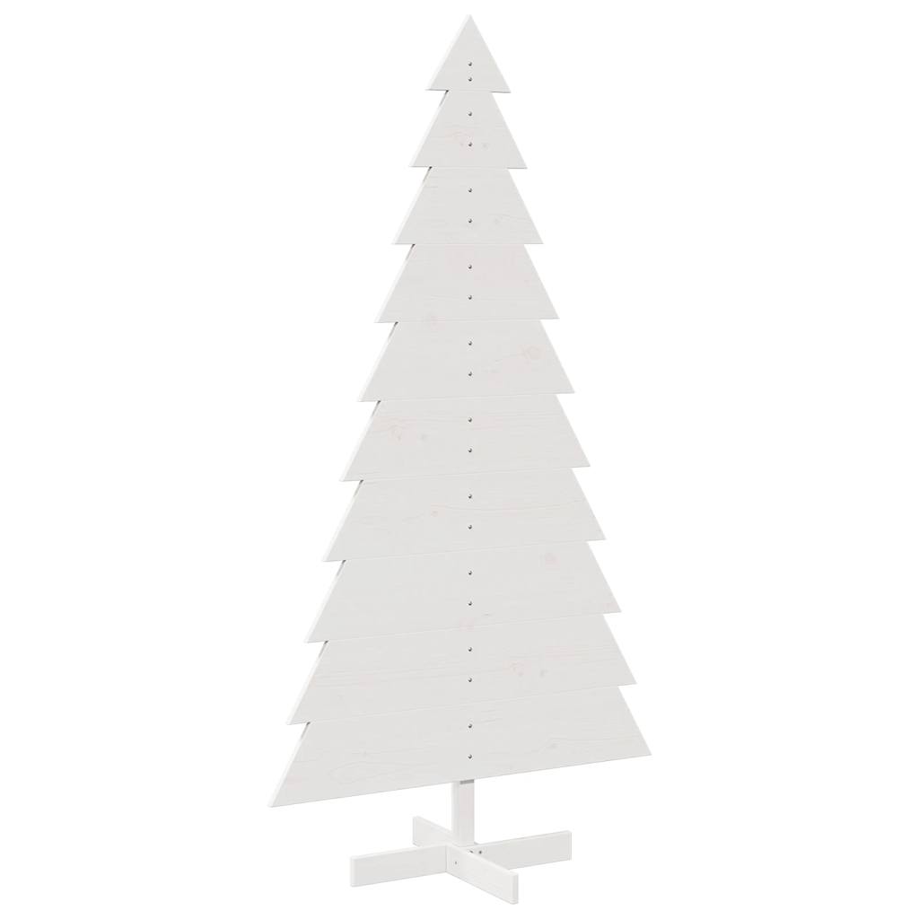 vidaXL Árbol de Navidad de adorno madera maciza pino blanco 180 cm