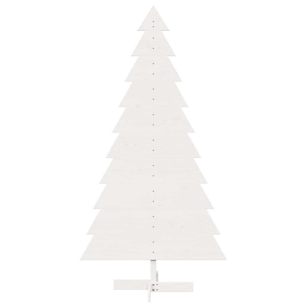 vidaXL Árbol de Navidad de adorno madera maciza pino blanco 180 cm