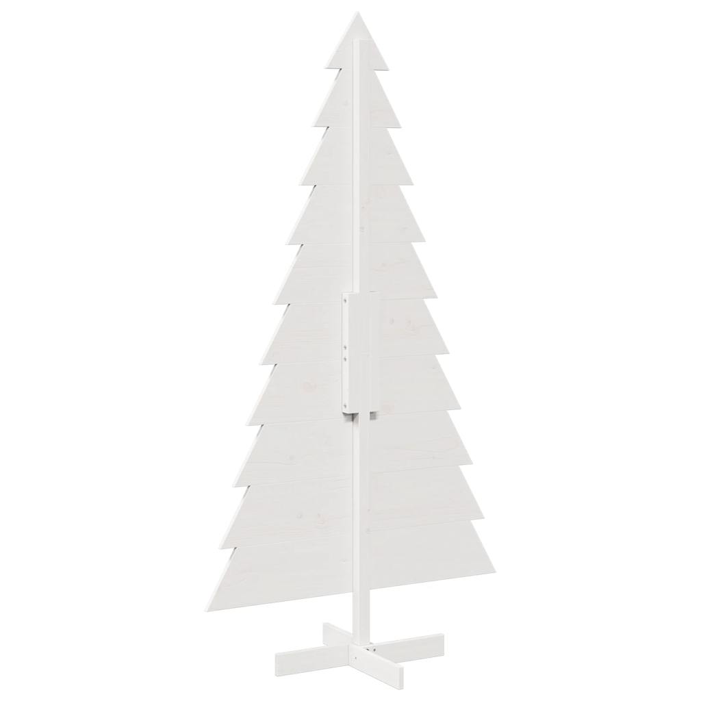 vidaXL Árbol de Navidad de adorno madera maciza pino blanco 180 cm