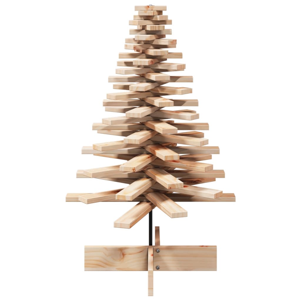 vidaXL Árbol de Navidad de madera de adorno madera maciza pino 100 cm