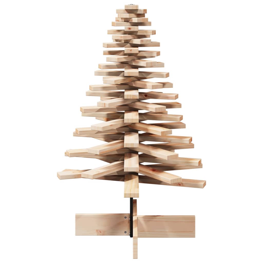 vidaXL Árbol de Navidad de madera de adorno madera maciza pino 100 cm