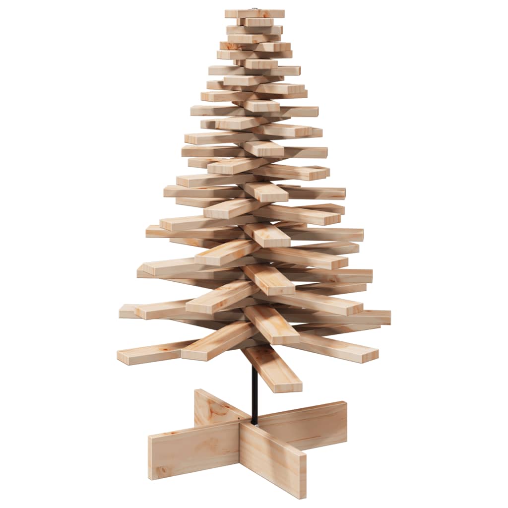 vidaXL Árbol de Navidad de madera de adorno madera maciza pino 100 cm