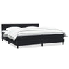 vidaXL Cama box spring con colchón terciopelo negro 180x220 cm