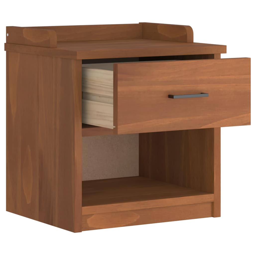 vidaXL Banco de recibidor SANDNES madera maciza de pino 45x40x50 cm