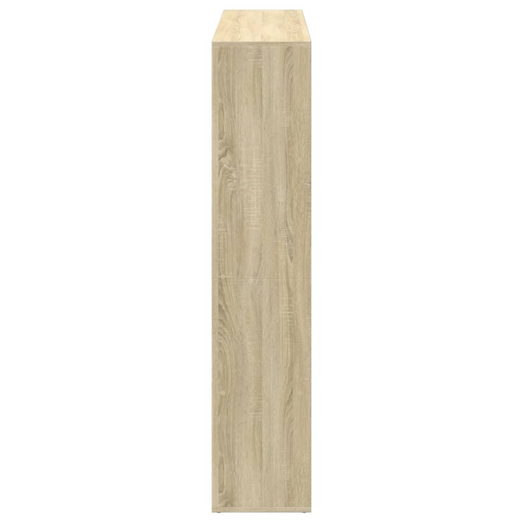 vidaXL Estantería madera de ingeniería roble Sonoma 137,5x29x137,5 cm