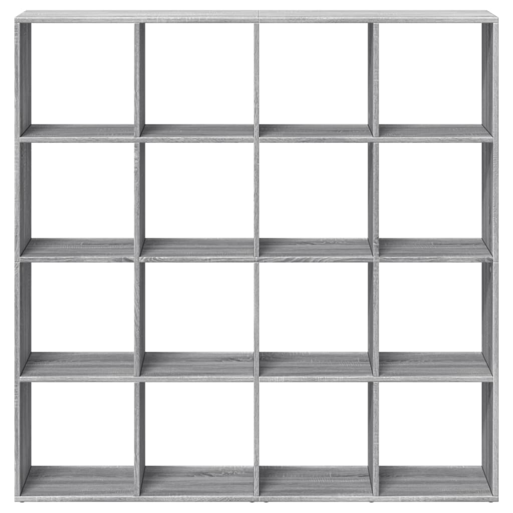 vidaXL Estantería madera de ingeniería gris Sonoma 137,5x29x137,5 cm