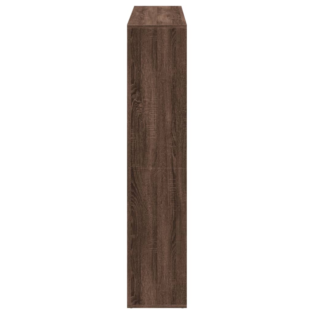 vidaXL Estantería madera de ingeniería marrón roble 137,5x29x137,5 cm