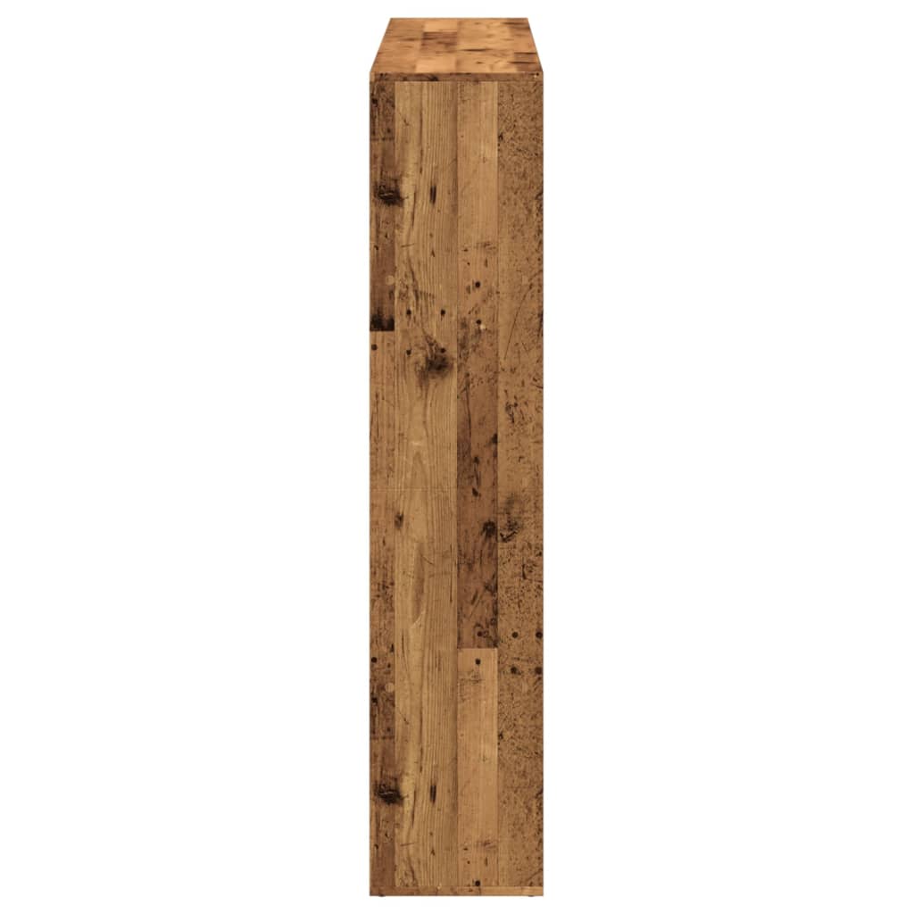 vidaXL Estantería madera de ingeniería envejecida 137,5x29x137,5 cm