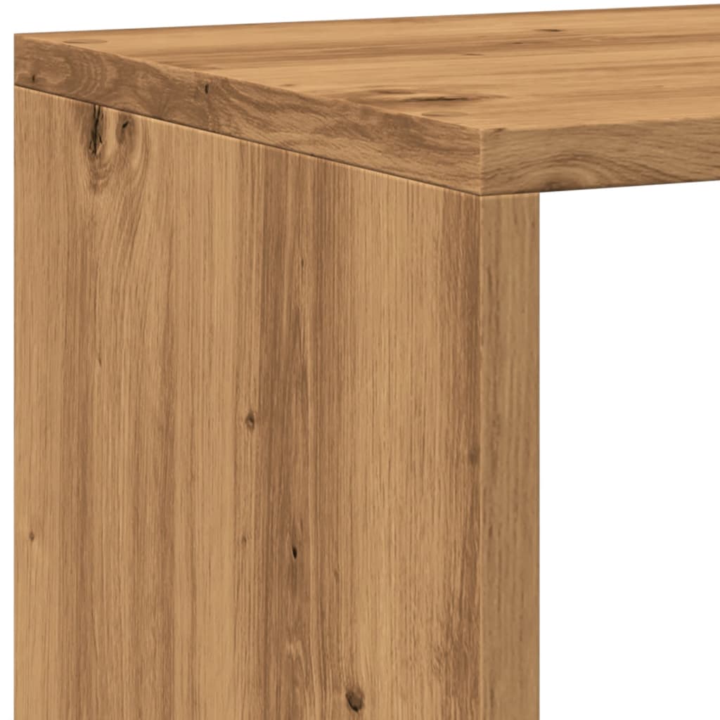 vidaXL Estantería madera de ingeniería roble artisian 137,5x29x137,5cm