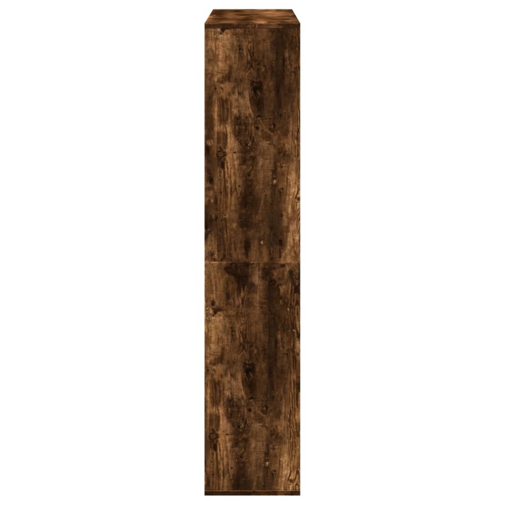 vidaXL Estantería de madera de ingeniería roble ahumado 102x29x143 cm