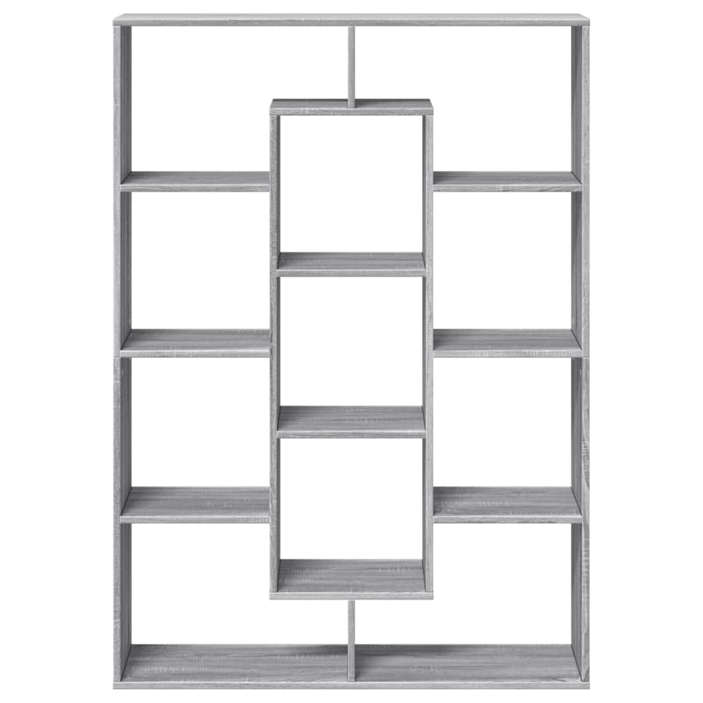 vidaXL Estantería madera de ingeniería gris Sonoma 102x29x143 cm