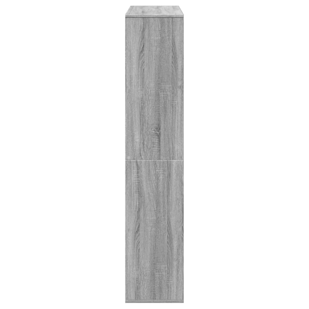 vidaXL Estantería madera de ingeniería gris Sonoma 102x29x143 cm