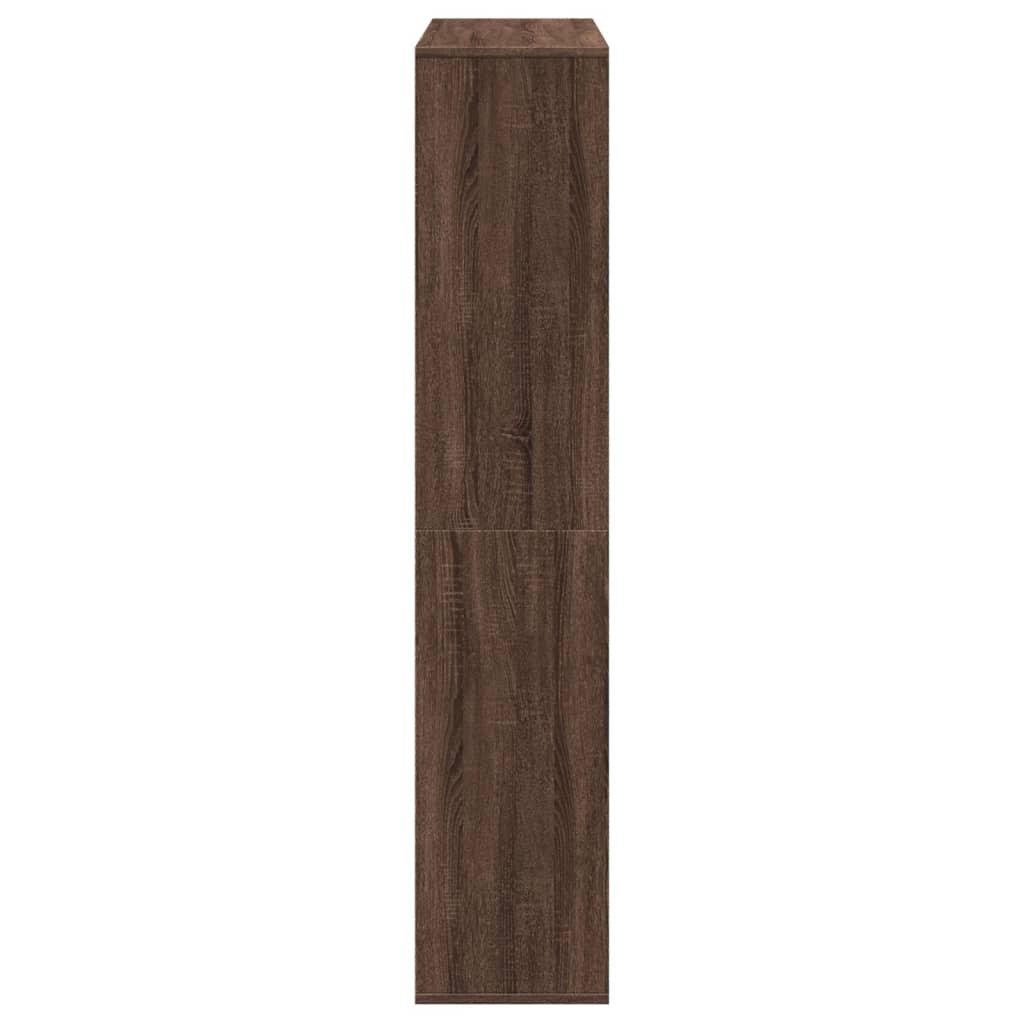 vidaXL Estantería de madera de ingeniería marrón roble 102x29x143 cm