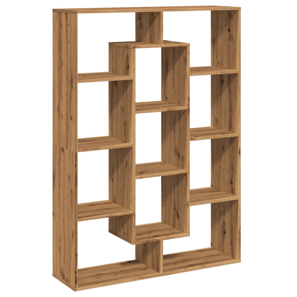 vidaXL Estantería madera de ingeniería roble artisian 137,5x29x137,5cm