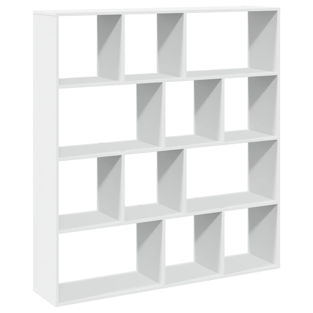 vidaXL Estantería librería madera de ingeniería blanca 132x29x141,5 cm