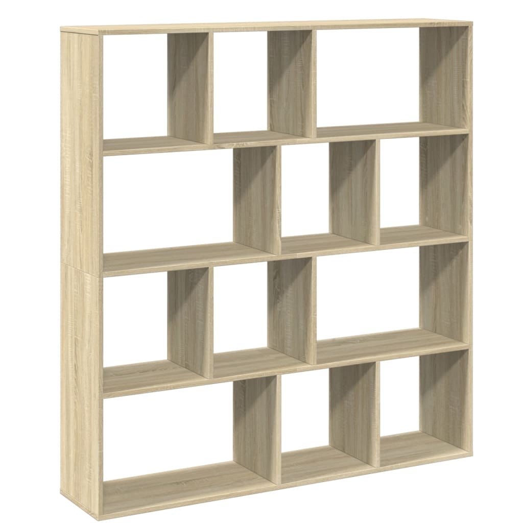 vidaXL Estantería de madera de ingeniería roble Sonoma 132x29x141,5 cm